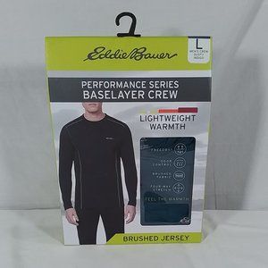 Men's Eddie Bauer Performance Series Baselayer Crew Dusty Indigo-VAR SZS- NIB